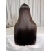 Stema #1B/2 Black Root 300% Density Double Drawn Bone Straight 2x6 5x5 Lace Closure Wig
