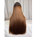 Stema #1B/4 Black Root 300% Density Double Drawn Bone Straight 2x6 5x5 Lace Closure Wig