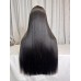 Stema #1B 300% Density Double Drawn Bone Straight 2x6 5x5 Lace Closure Wig