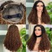 Stema 5x5 Ombre Double Drawn Pissy Curl Transparent Lace Closure Wig