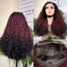 Stema 5x5 Ombre Double Drawn Pissy Curl Transparent Lace Closure Wig