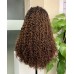 Stema 5x5 Ombre Double Drawn Pissy Curl Transparent Lace Closure Wig