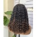 Stema 5x5 Double Drawn Ombre Burmese  Curl Transparent Lace Closure Wig