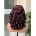 Stema #99j 5x5 Glueless Double Drawn Bouncy Curl Transparent Lace Closure Wig