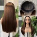 Stema #4 brown 13x4 Double Drawn Bone Straight Lace Frontal Wig