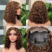 Stema 5x5 Water Wave Double Drawn Transparent Lace Closure Bob Wig