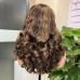 Stema #4/27 5x5 Glueless Double Drawn Bouncy Curl Transparent Lace Closure Wig