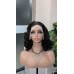 Stema Short Double Drawn Bouncy Curl 13x4 Transparent Lace Frontal Wig 250% Density