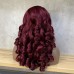 Stema #99j Double Drawn Bouncy Curl 13x4 Transparent Lace Frontal Wig 250% Density