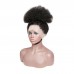Stema 360 Lace Frontal Fluffy Afro Kinky Curly Human Hair Wig Natural Short Wigs For Black Women