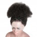 Stema 360 Lace Frontal Fluffy Afro Kinky Curly Human Hair Wig Natural Short Wigs For Black Women