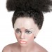 Stema 360 Lace Frontal Fluffy Afro Kinky Curly Human Hair Wig Natural Short Wigs For Black Women