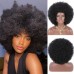 Stema 360 Lace Frontal Fluffy Afro Kinky Curly Human Hair Wig Natural Short Wigs For Black Women