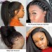 Stema 360 Lace Frontal Wig Kinky Straight Pre Plucked Human Hair Wig 200% Density 