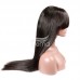 Stema 13X4 Lace Front Straight Wig With Bangs 180% Density 