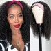 Stema Headband Wig Human Hair Kinky Curly Wig