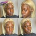 Stema 613 Blonde 13x4 Transparent Lace Straight Frontal Bob Wig