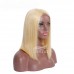 Stema 613 Blonde 13x4 Transparent Lace Straight Frontal Bob Wig