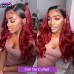 Stema Straight Black Root Ombre Colored 4x4 Lace Closure Wig 180%