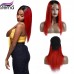 Stema Straight Black Root Ombre Colored 4x4 Lace Closure Wig 180%