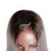 Stema Ombre 1B/Grey 13x4 Lace Front Straight Bob Wig