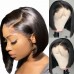 Stema 13x4 Transparent Lace Straight Frontal Human Hair Bob Wig
