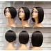 Stema 13x4 Transparent Lace Straight Frontal Human Hair Bob Wig