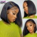 Stema 13x4 Transparent Lace Straight Frontal Human Hair Bob Wig