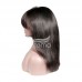 Stema 13x4 Lace Frontal Bob Straight Wig With Bangs Virgin Hair 