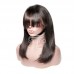 Stema 13x4 Lace Frontal Bob Straight Wig With Bangs Virgin Hair 