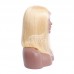 Stema 613 Blonde 13x4 Transparent Lace Straight Frontal Bob Wig