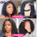 Stema Hair Deep Wave 4x4 13x4 BOB Wig Natural Black Human Hair Wig