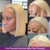 Stema 613 Blonde 13x4 Transparent Lace Straight Frontal Bob Wig