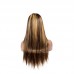 Stema HD T Part Lace Front Highlight Piano Color #4/27 Straight Wig 