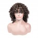 Stema Bob Machine Made Wigs With Bangs Deep Wave Virgin Hair