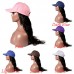 Stema Human Hair Baseball Hat Wig Body Wave