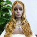Stema Blonde Highlight #30/613 13x4 Transparent Lace Front Straight Body Wave Wig