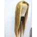 Stema Blonde Highlight #30/613 13x4 Transparent Lace Front Straight Body Wave Wig