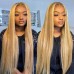 Stema Blonde Highlight #30/613 13x4 Transparent Lace Front Straight Body Wave Wig