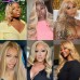 Stema Blonde Highlight #30/613 13x4 Transparent Lace Front Straight Body Wave Wig