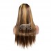 Stema 4X4 Lace Piano Color Highlight #4/27 Straight Wig