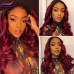 Stema 1B/99J Ombre Highlight Loose Wave 13x4 Transparent Lace Front Human Hair Wig