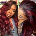 Stema 1B/99J Ombre Highlight Loose Wave 13x4 Transparent Lace Front Human Hair Wig
