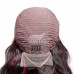 Stema Purple Highlight 13x4 Transparent Lace Front Human Hair Wig