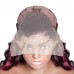 Stema Purple Highlight 13x4 Transparent Lace Front Human Hair Wig