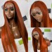 Stema #4/350 Ginger Highlight 13x4 Transparent Lace Front Human Hair Wig