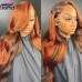 Stema #4/350 Ginger Highlight 13x4 Transparent Lace Front Human Hair Wig