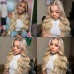 Stema Ash Blonde Highlight 13x4 Transparent Lace Front Human Hair Wig