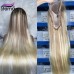 Stema Ash Blonde Highlight 13x4 Transparent Lace Front Human Hair Wig