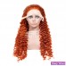 Stema Orange Ginger 13x4 Transparent Lace Front Human Hair Wigs